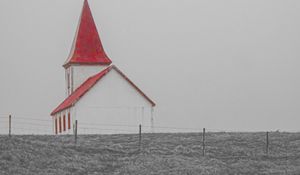 Preview wallpaper chapel, building, facade, grass