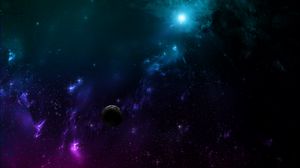 Preview wallpaper galaxy, universe, space, planets, multi-colored