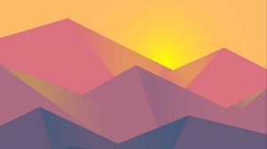 Preview wallpaper minimalism, geometric, landscape